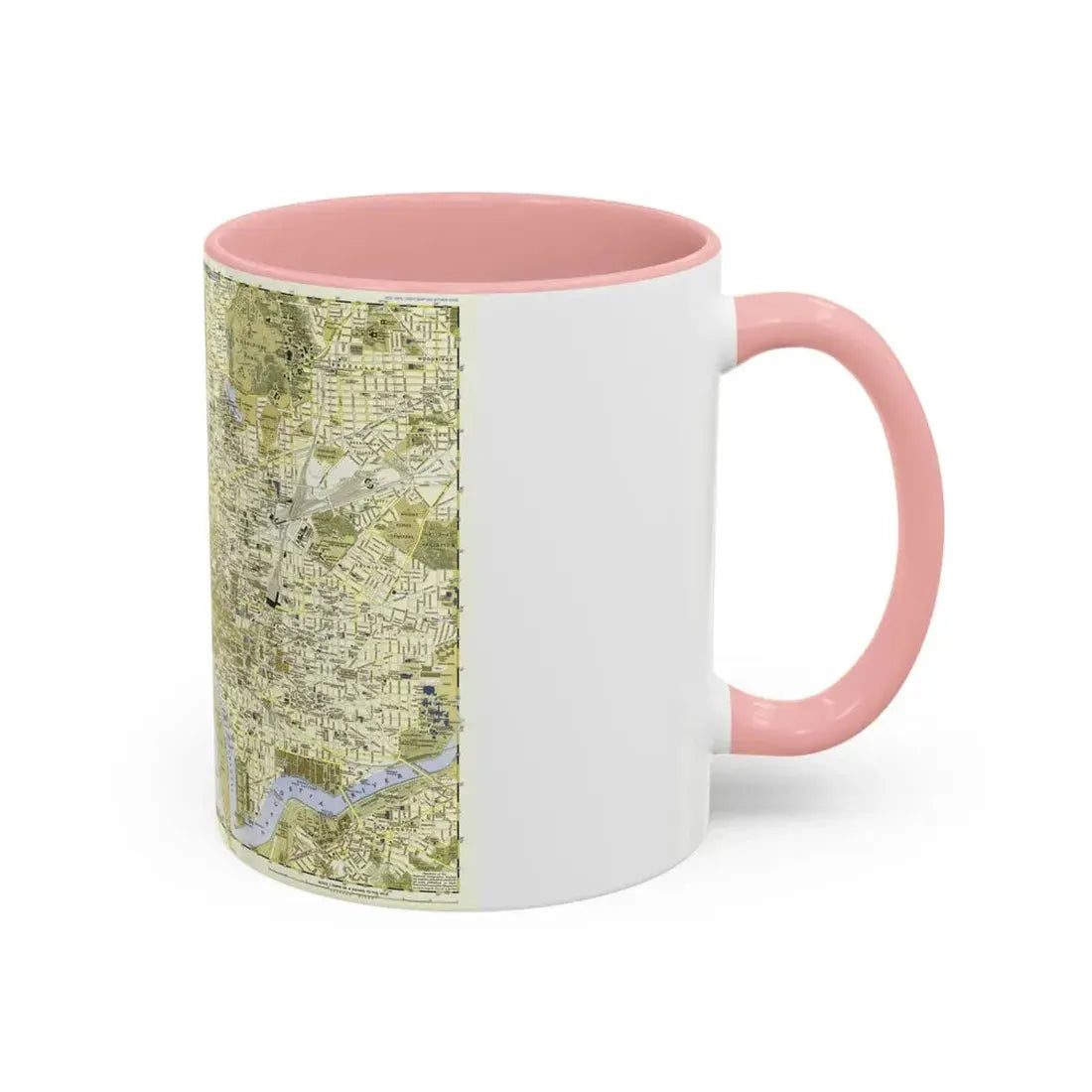 USA - Washington, Central (1948) (Map) Accent Coffee Mug - Go Mug Yourself