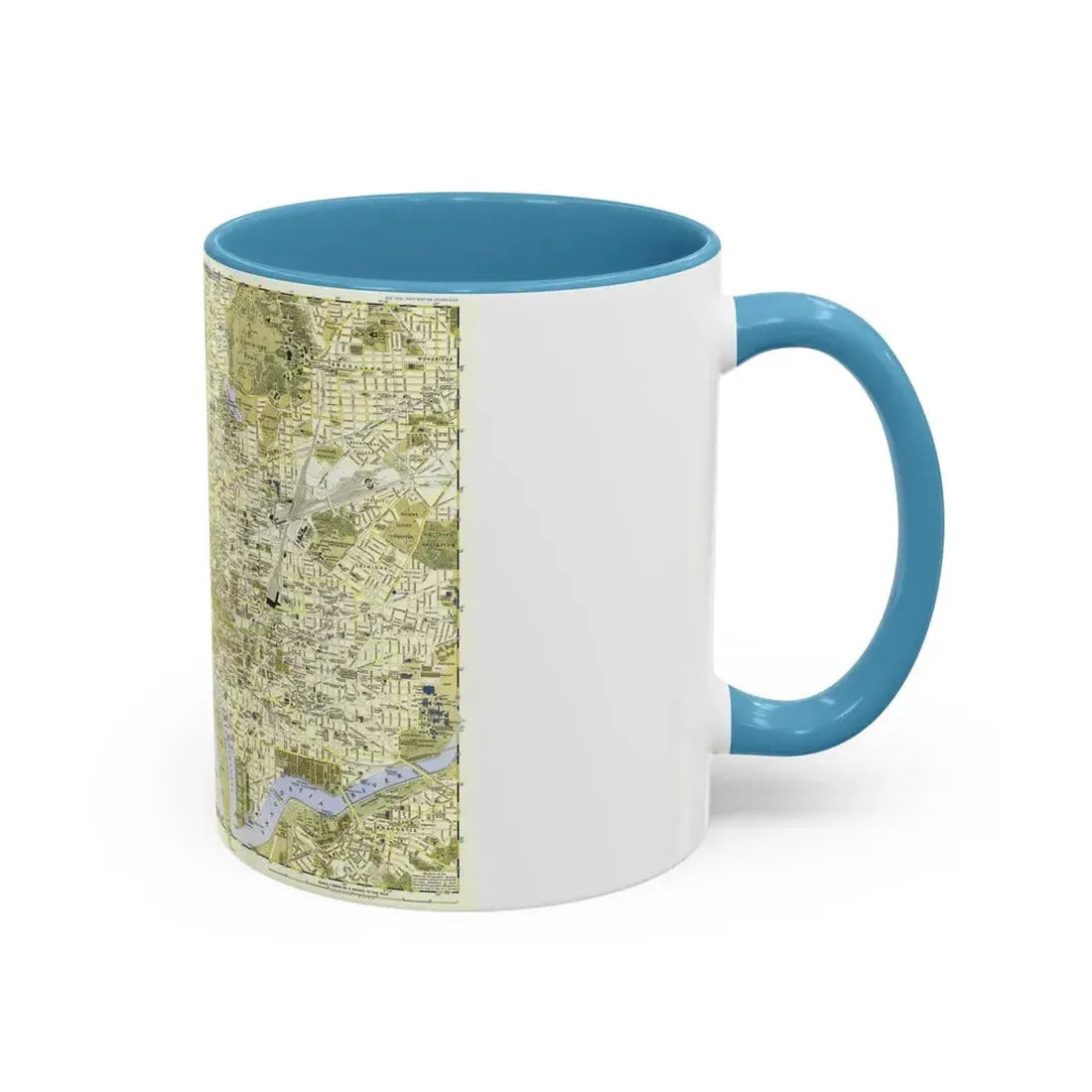 USA - Washington, Central (1948) (Map) Accent Coffee Mug - Go Mug Yourself