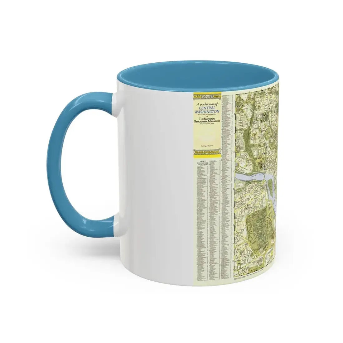USA - Washington, Central (1948) (Map) Accent Coffee Mug - Go Mug Yourself