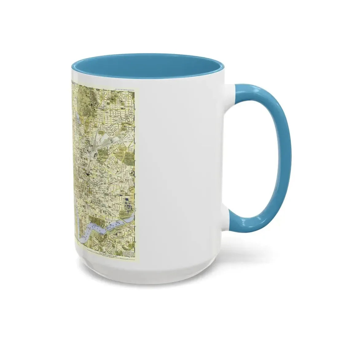 USA - Washington, Central (1948) (Map) Accent Coffee Mug - Go Mug Yourself