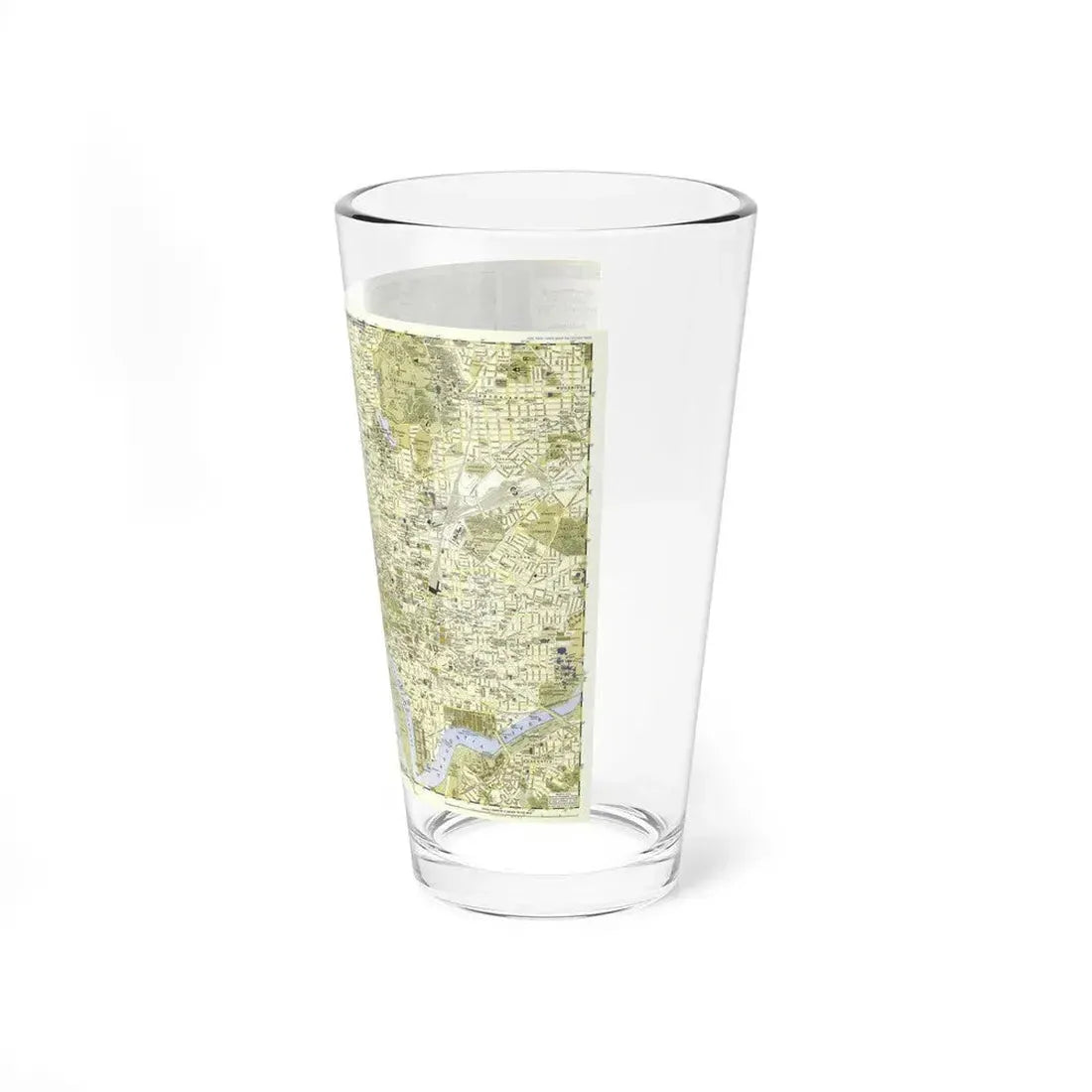 USA - Washington, Central (1948) (Map) Pint Glass 16oz - Go Mug Yourself