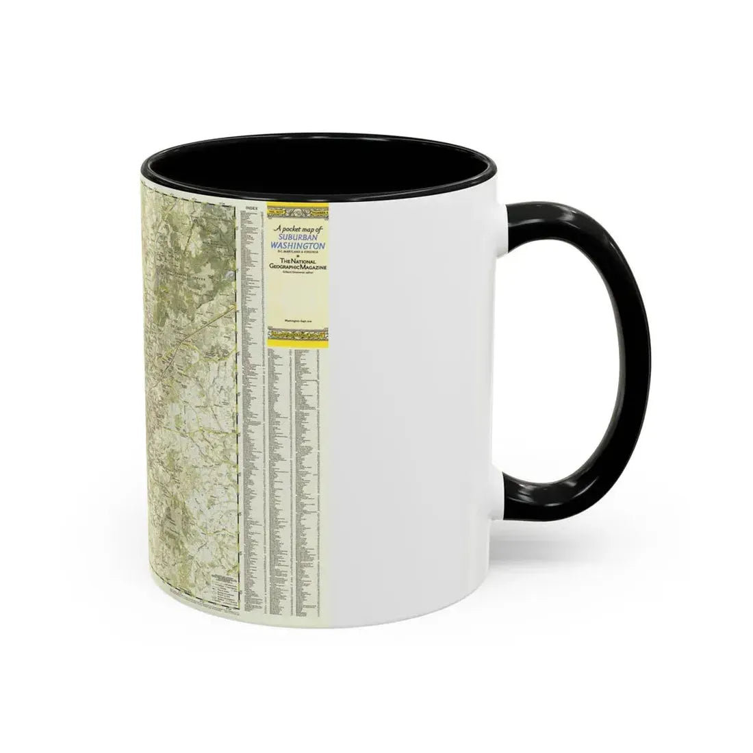 USA - Washington, Suburban (1948) (Map) Accent Coffee Mug - Go Mug Yourself