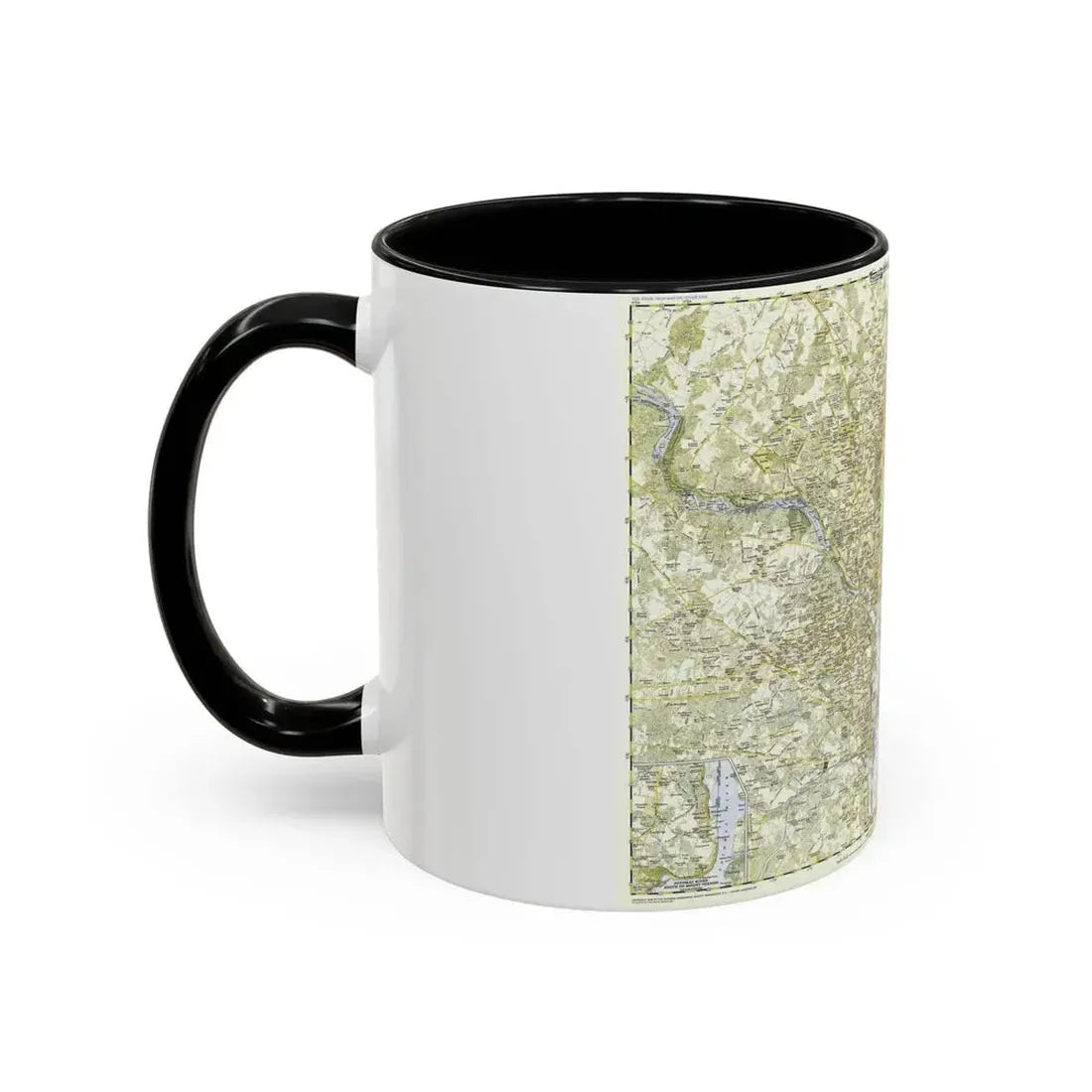 USA - Washington, Suburban (1948) (Map) Accent Coffee Mug - Go Mug Yourself