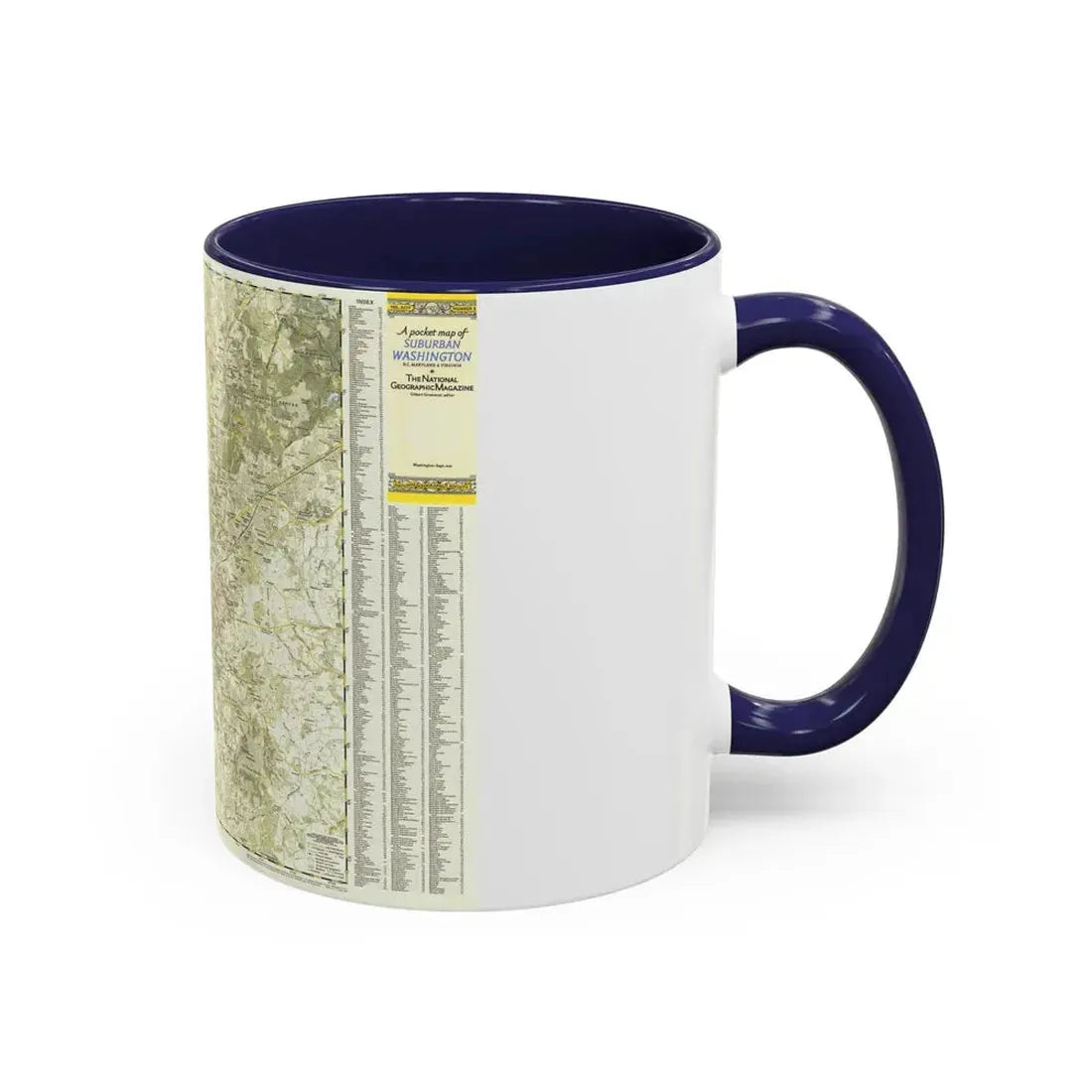 USA - Washington, Suburban (1948) (Map) Accent Coffee Mug - Go Mug Yourself