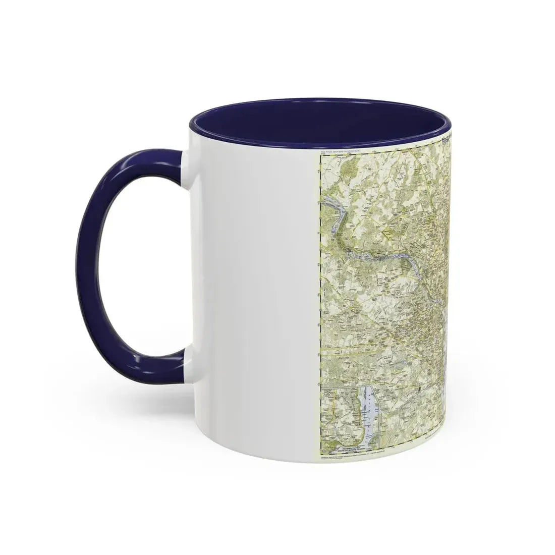 USA - Washington, Suburban (1948) (Map) Accent Coffee Mug - Go Mug Yourself