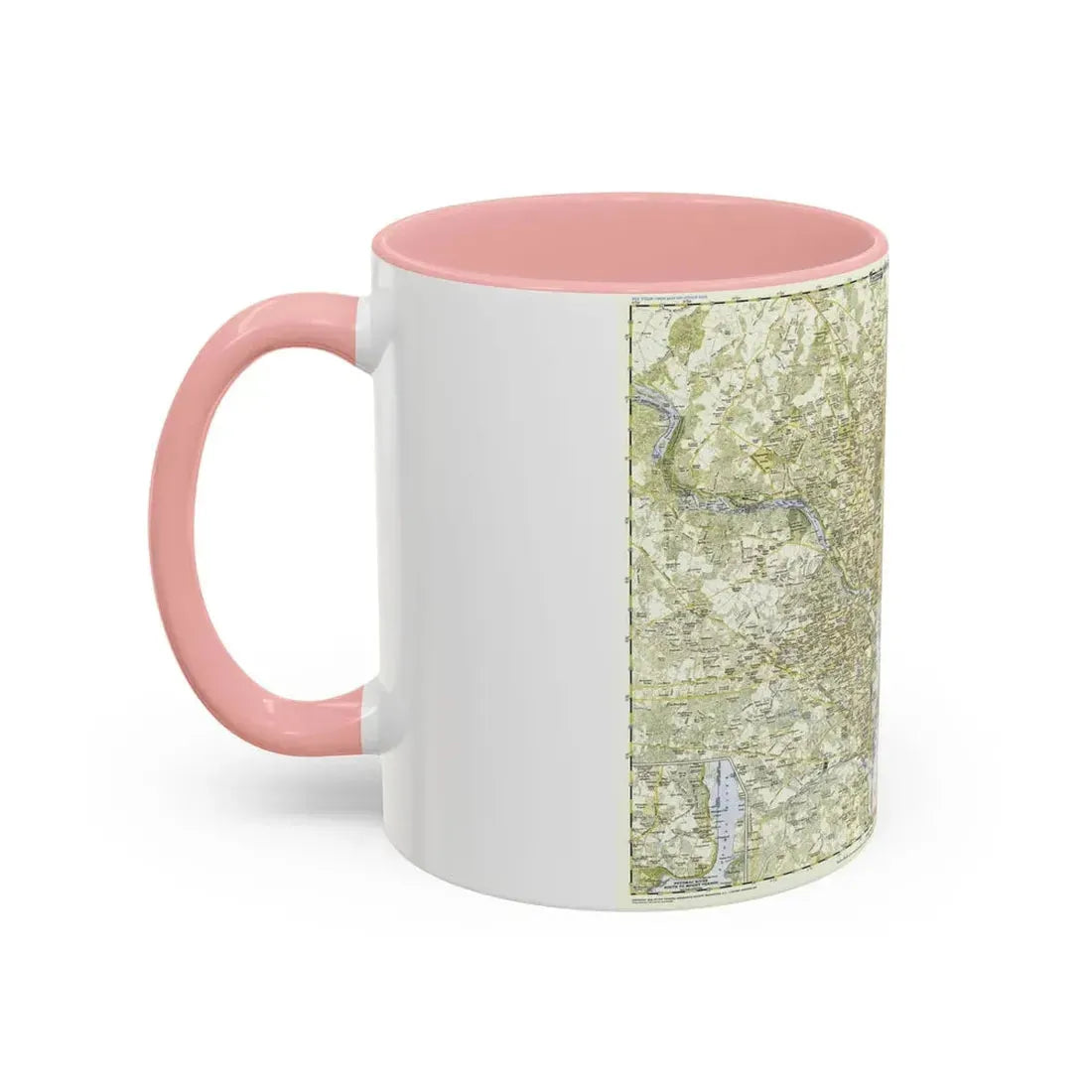USA - Washington, Suburban (1948) (Map) Accent Coffee Mug - Go Mug Yourself