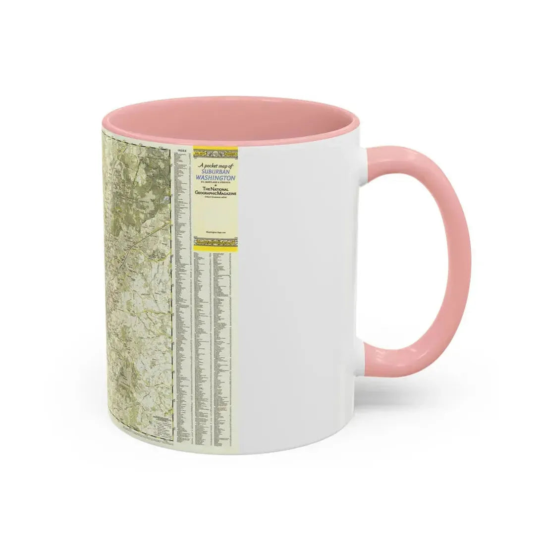 USA - Washington, Suburban (1948) (Map) Accent Coffee Mug - Go Mug Yourself