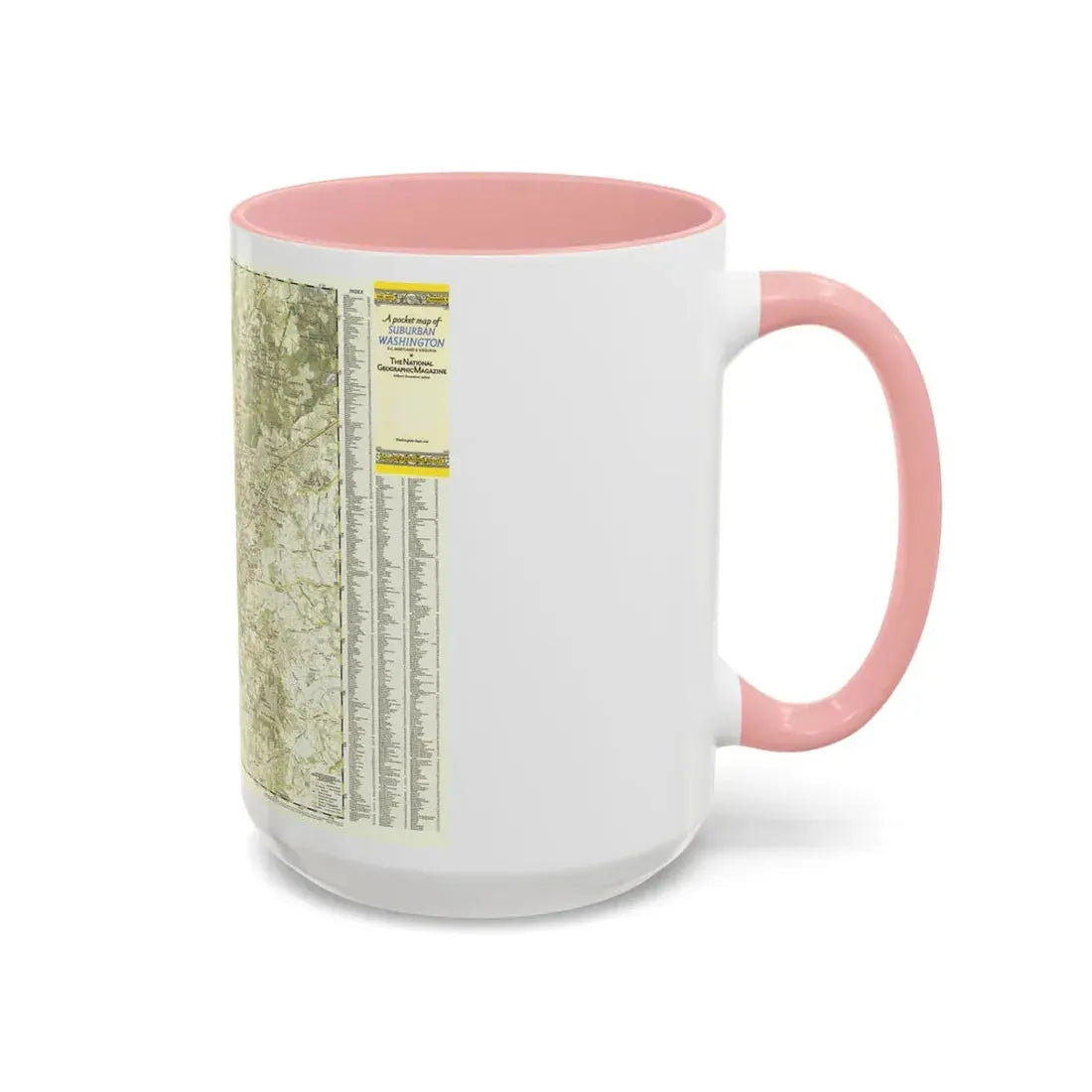 USA - Washington, Suburban (1948) (Map) Accent Coffee Mug - Go Mug Yourself