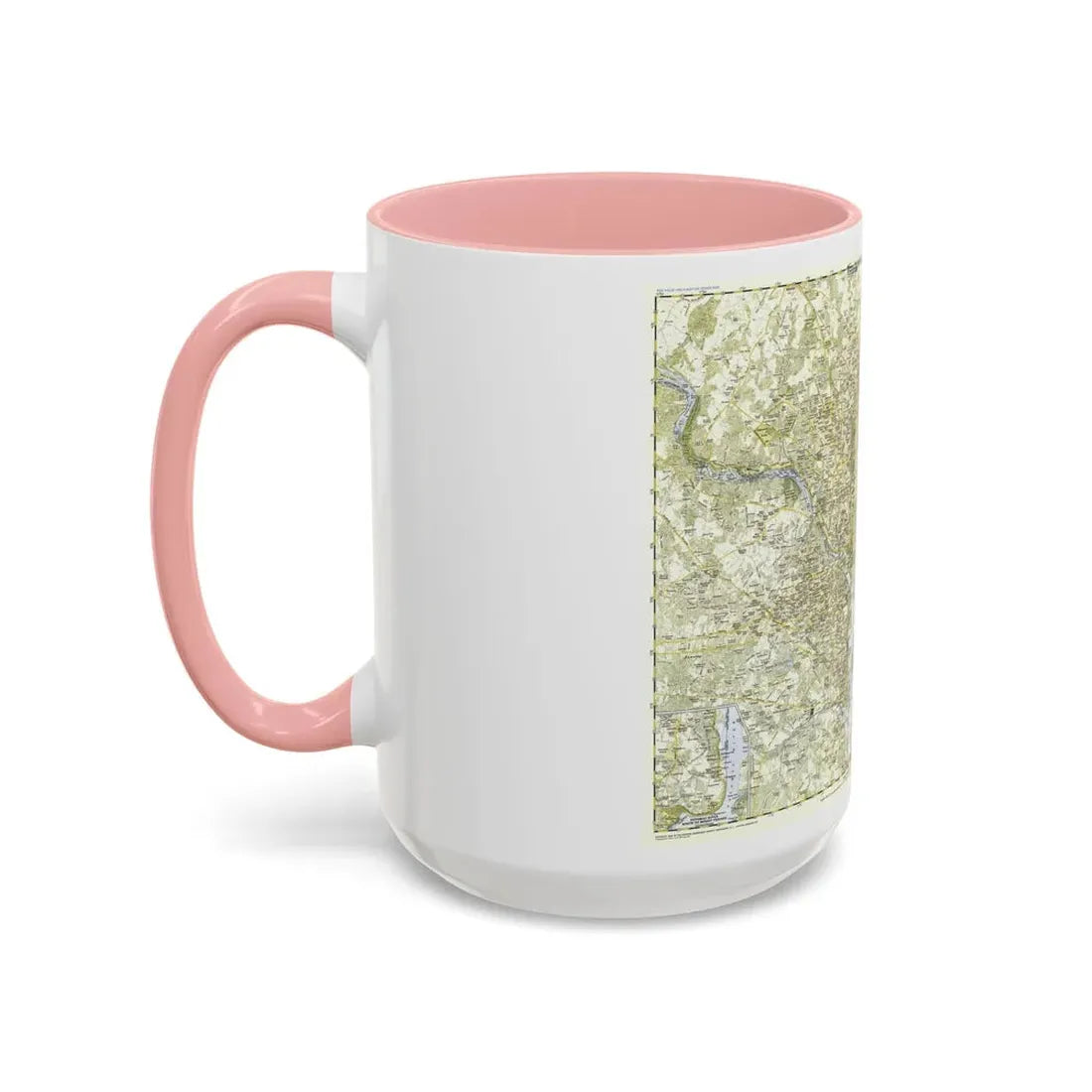 USA - Washington, Suburban (1948) (Map) Accent Coffee Mug - Go Mug Yourself