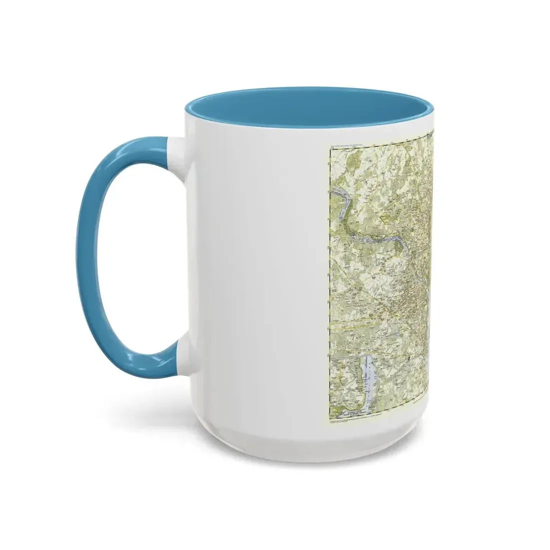USA - Washington, Suburban (1948) (Map) Accent Coffee Mug - Go Mug Yourself