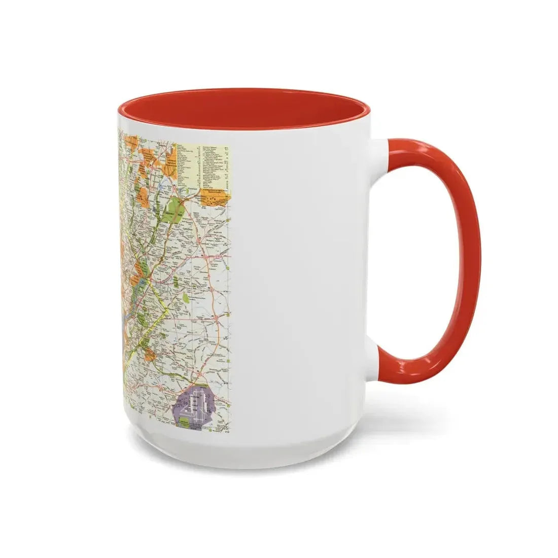 USA - Washington, Suburban (1964) (Map) Accent Coffee Mug - Go Mug Yourself