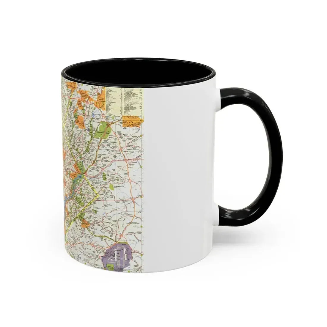 USA - Washington, Suburban (1964) (Map) Accent Coffee Mug - Go Mug Yourself
