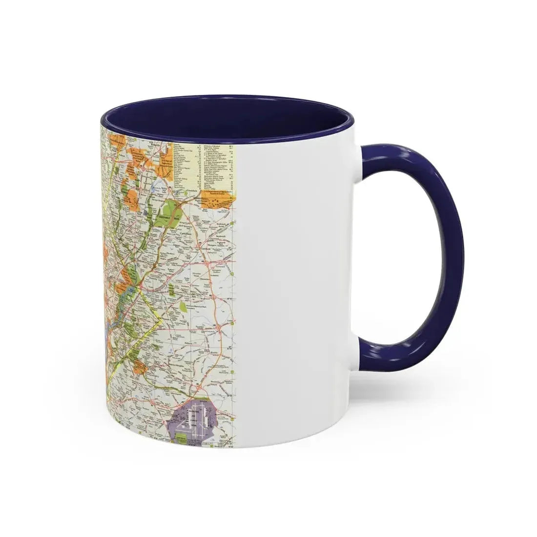 USA - Washington, Suburban (1964) (Map) Accent Coffee Mug - Go Mug Yourself