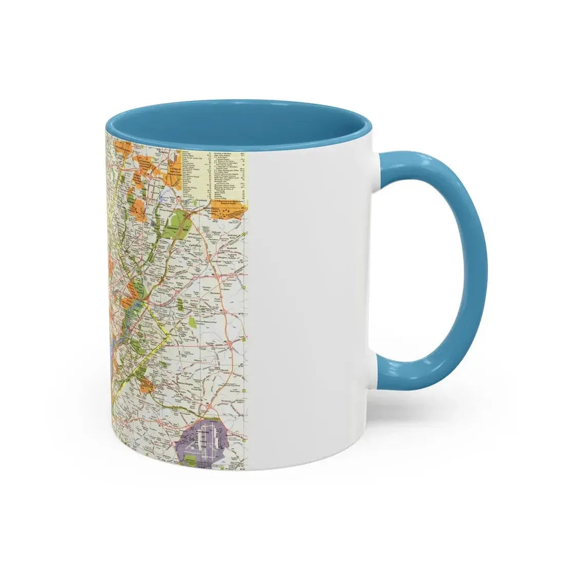 USA - Washington, Suburban (1964) (Map) Accent Coffee Mug - Go Mug Yourself