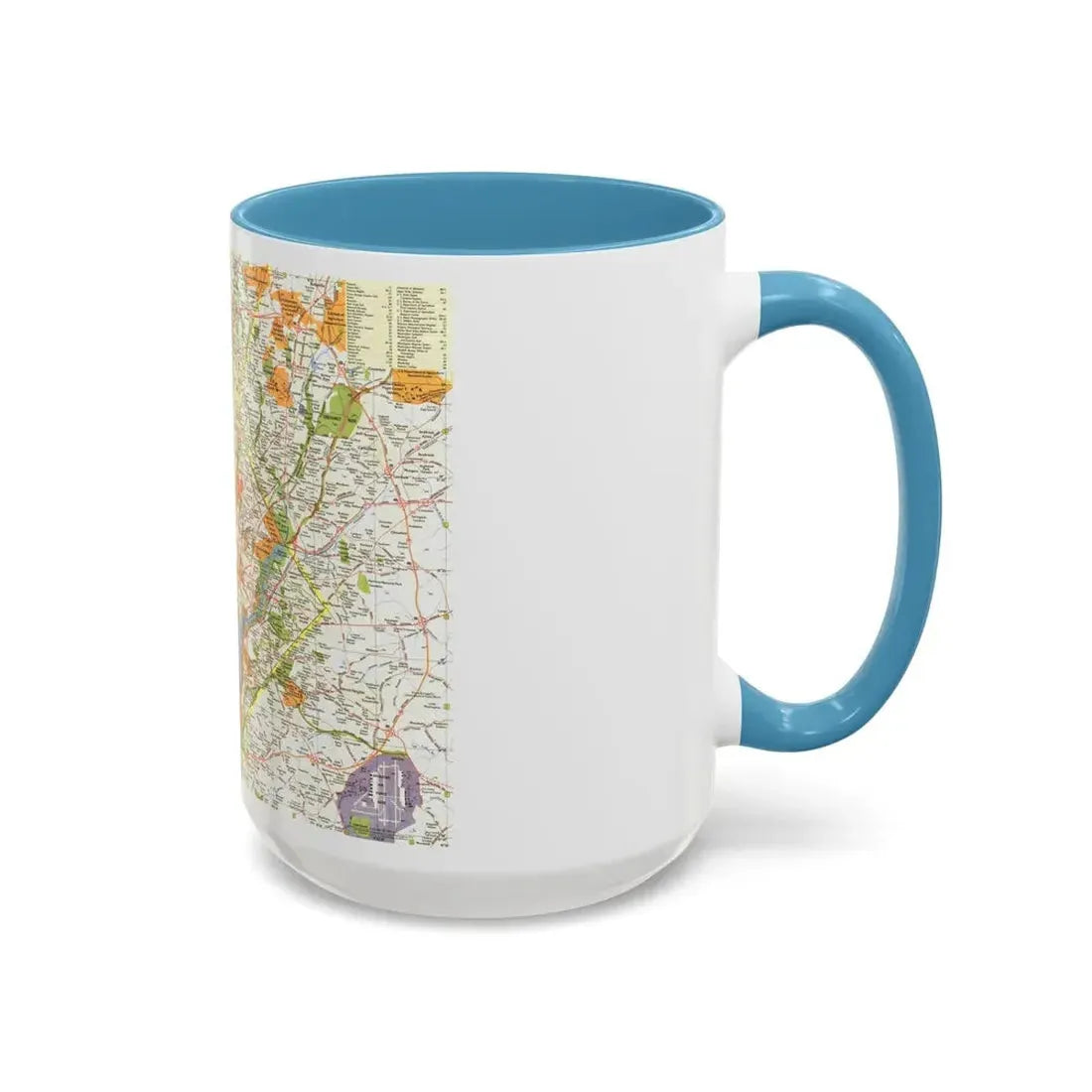 USA - Washington, Suburban (1964) (Map) Accent Coffee Mug - Go Mug Yourself
