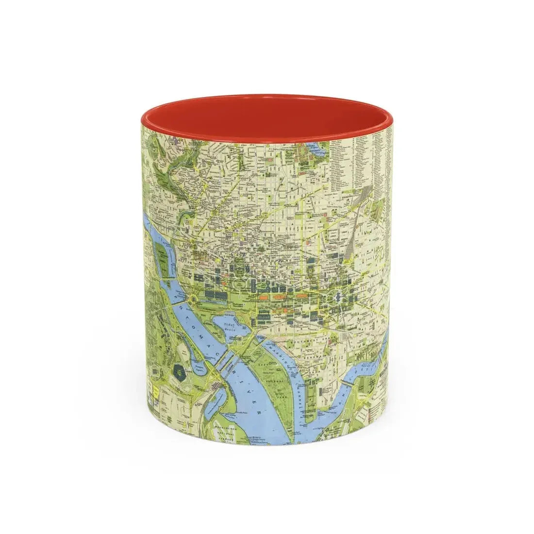 USA - Washington, Tourist (1964) (Map) Accent Coffee Mug 11oz Red - Go Mug Yourself