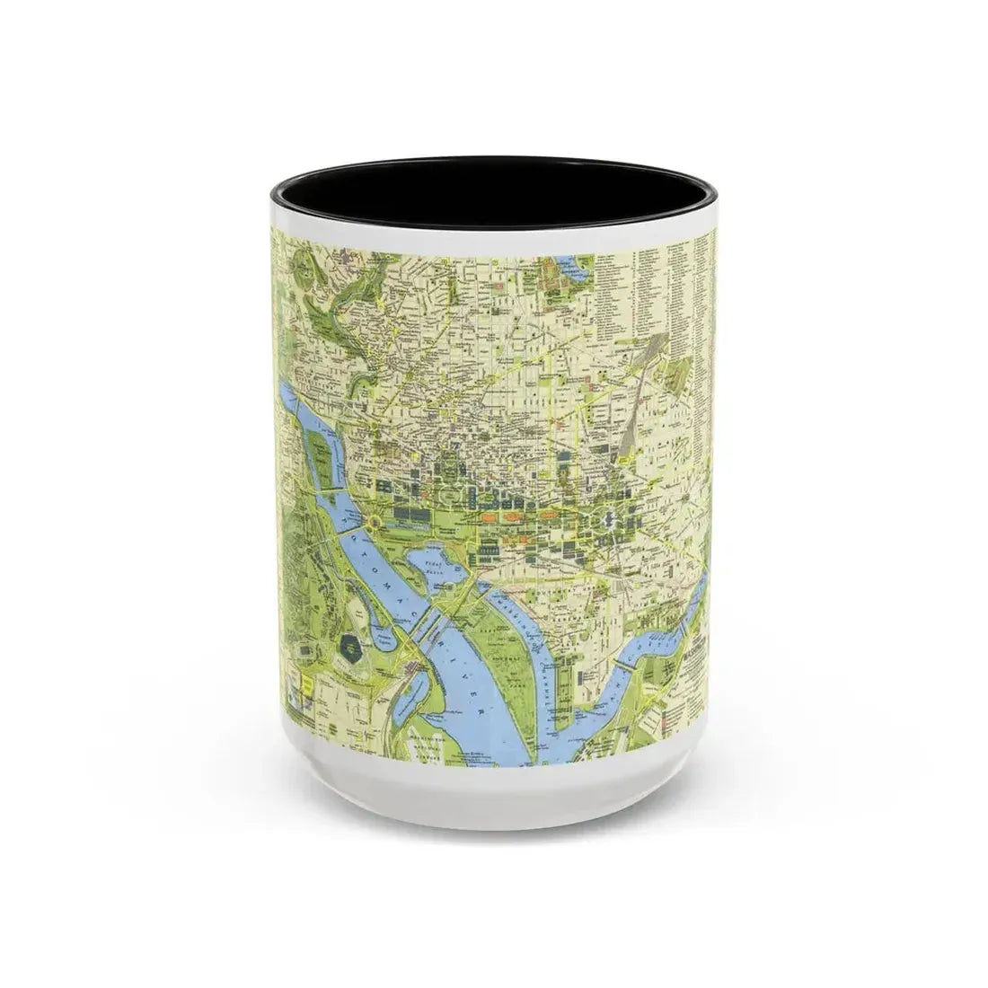 USA - Washington, Tourist (1964) (Map) Accent Coffee Mug 15oz Black - Go Mug Yourself