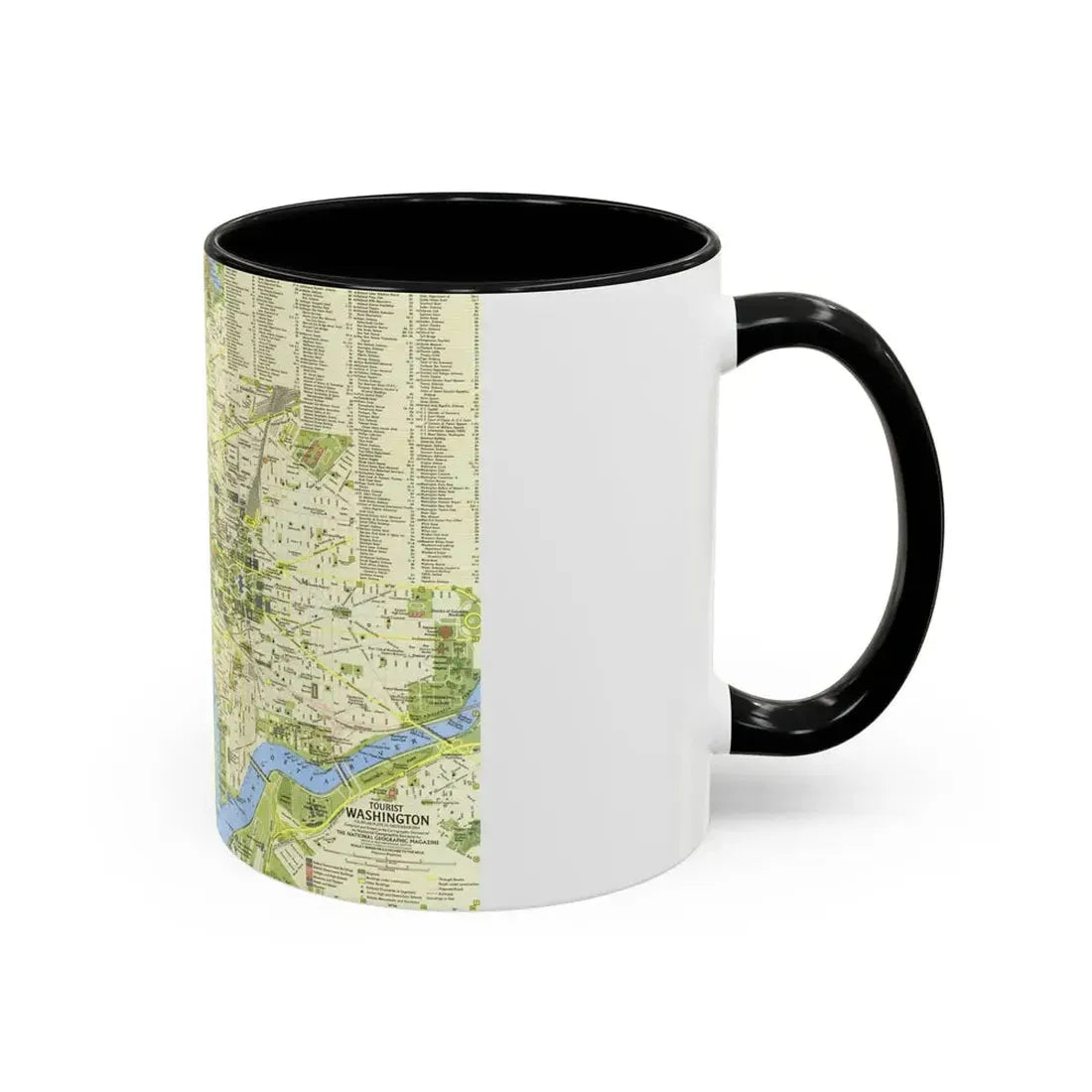 USA - Washington, Tourist (1964) (Map) Accent Coffee Mug - Go Mug Yourself