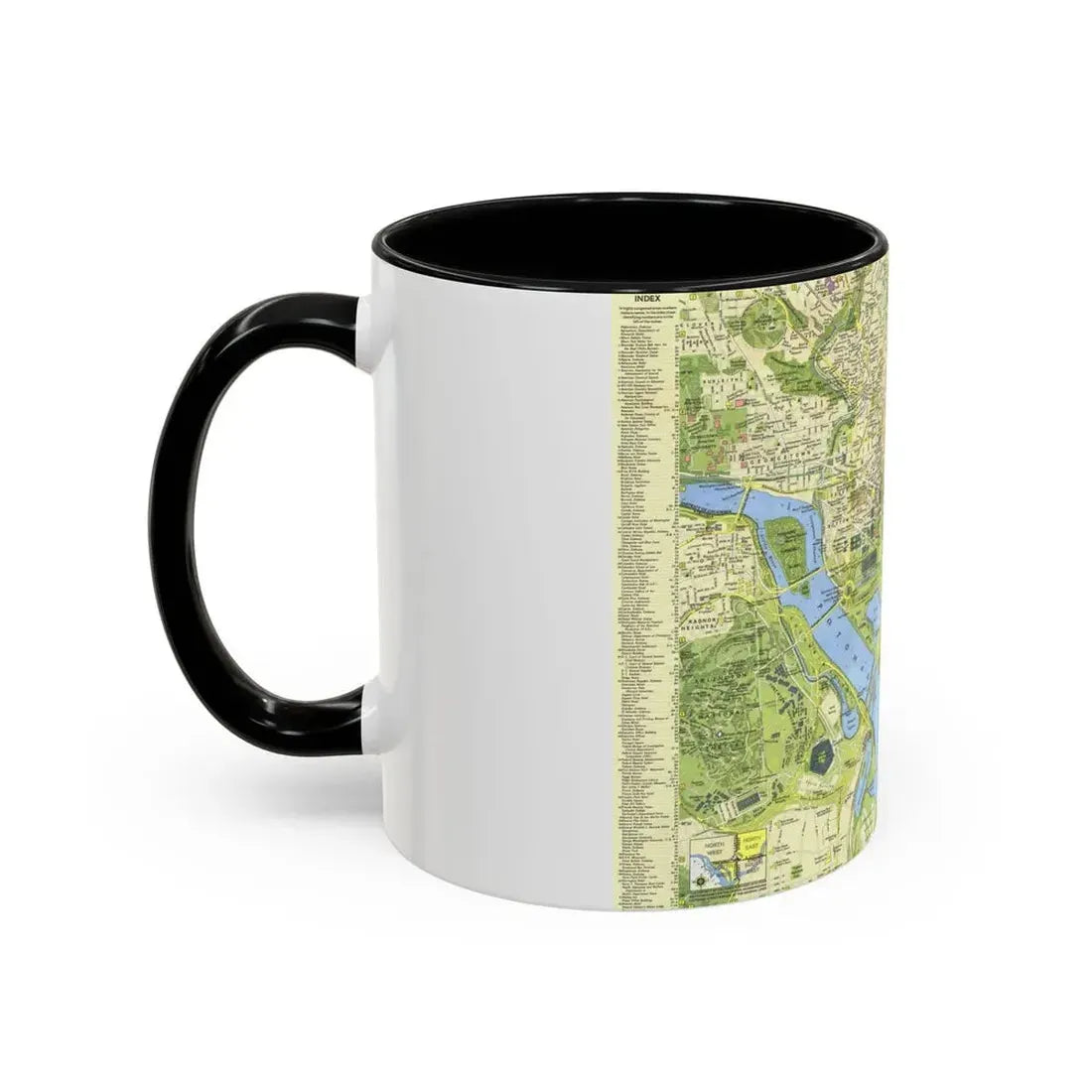 USA - Washington, Tourist (1964) (Map) Accent Coffee Mug - Go Mug Yourself