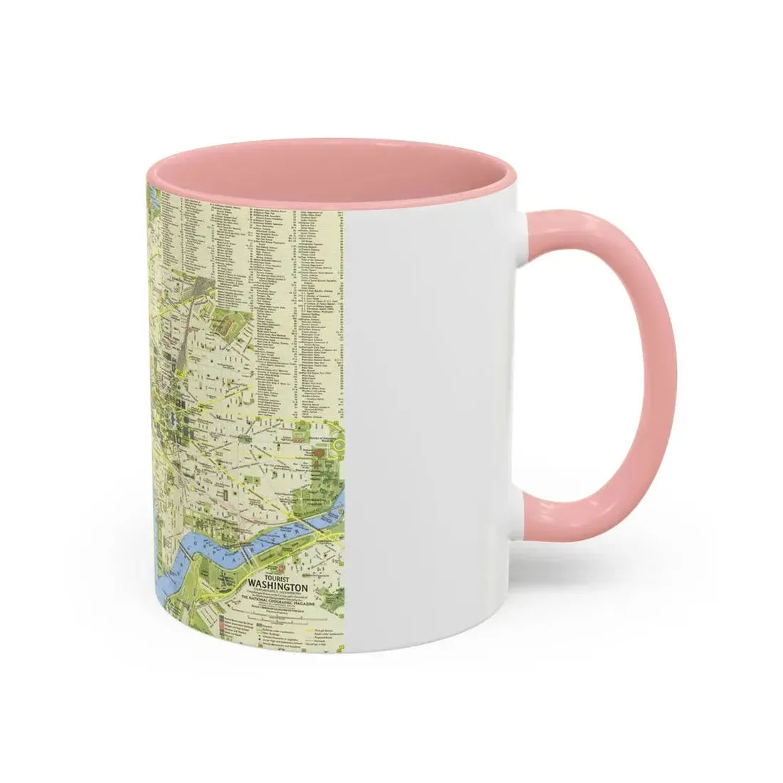 USA - Washington, Tourist (1964) (Map) Accent Coffee Mug - Go Mug Yourself