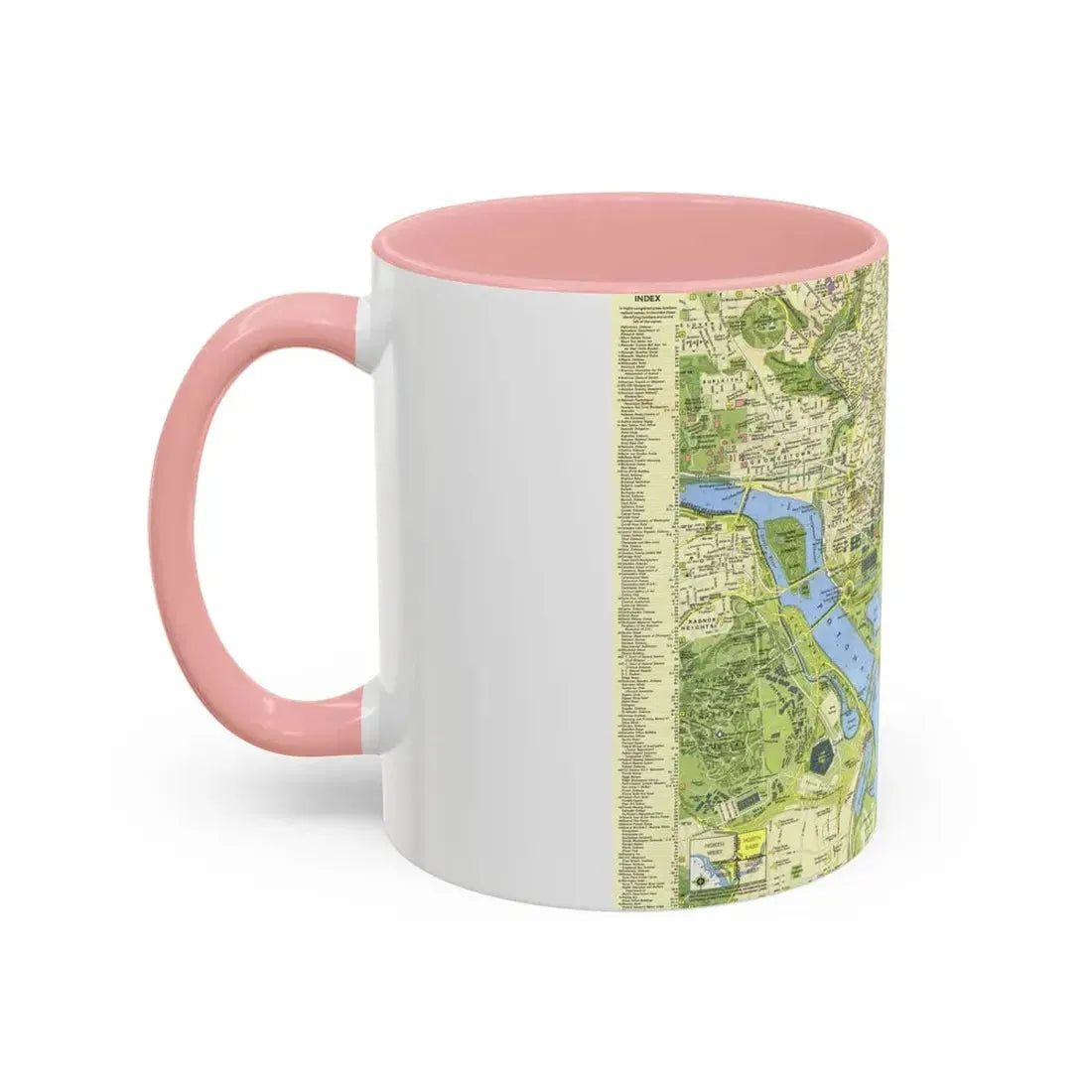 USA - Washington, Tourist (1964) (Map) Accent Coffee Mug - Go Mug Yourself