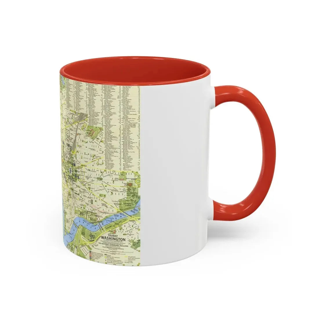 USA - Washington, Tourist (1964) (Map) Accent Coffee Mug - Go Mug Yourself