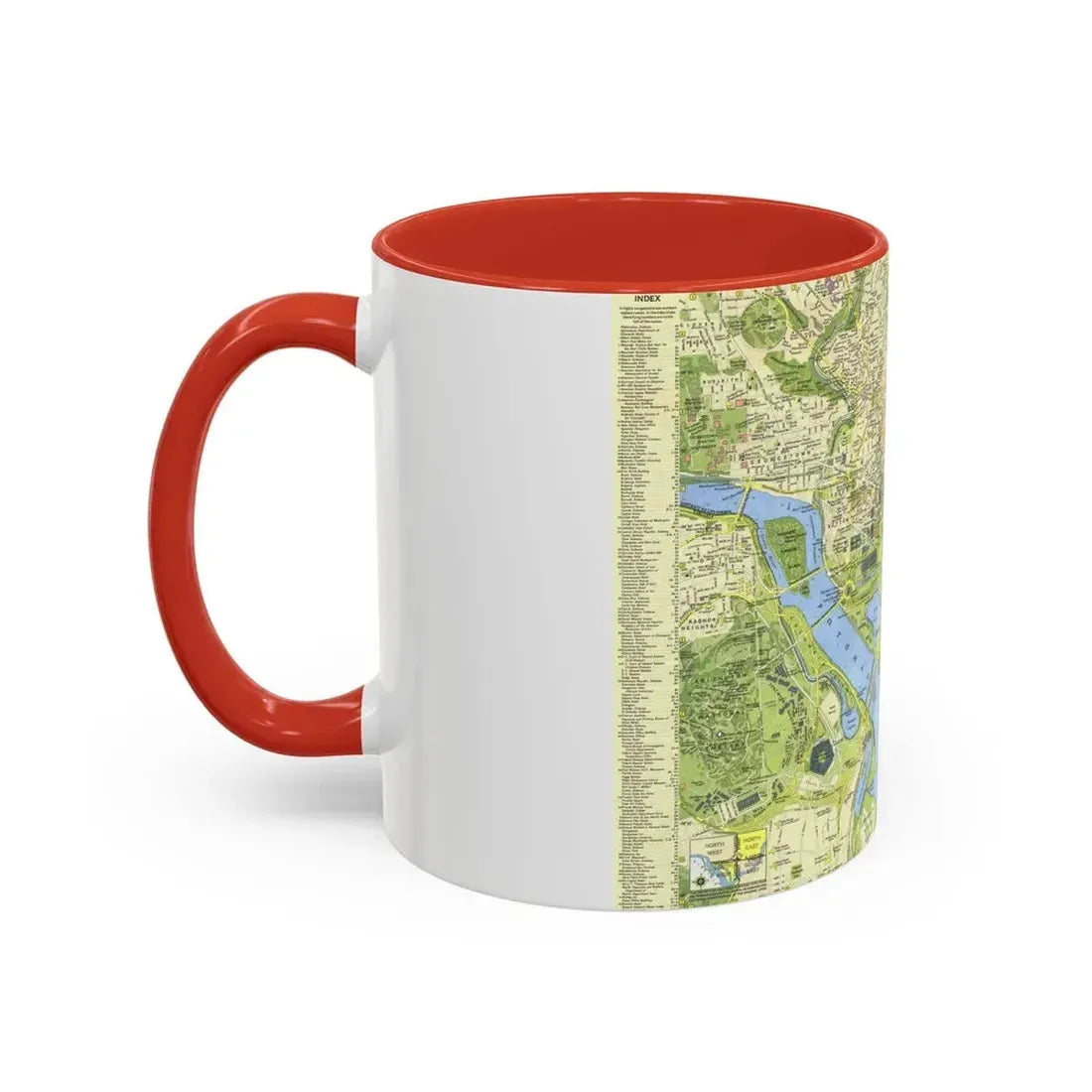 USA - Washington, Tourist (1964) (Map) Accent Coffee Mug - Go Mug Yourself