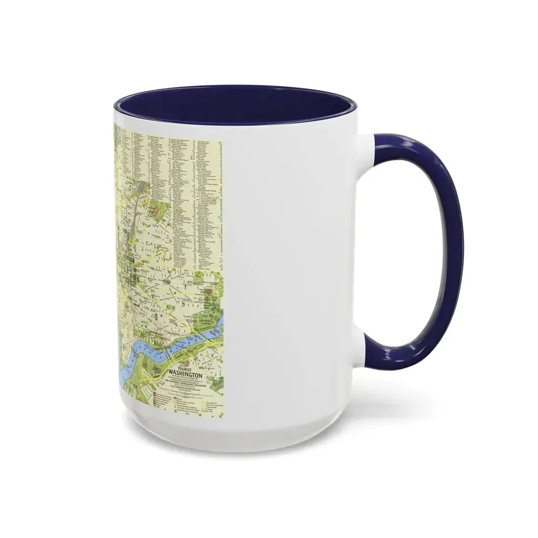 USA - Washington, Tourist (1964) (Map) Accent Coffee Mug - Go Mug Yourself