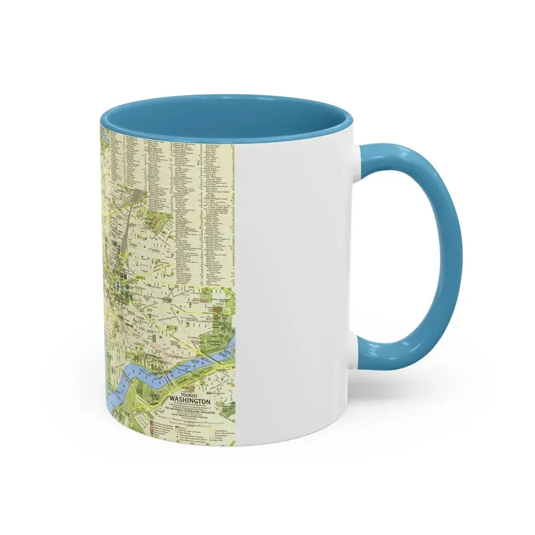 USA - Washington, Tourist (1964) (Map) Accent Coffee Mug - Go Mug Yourself