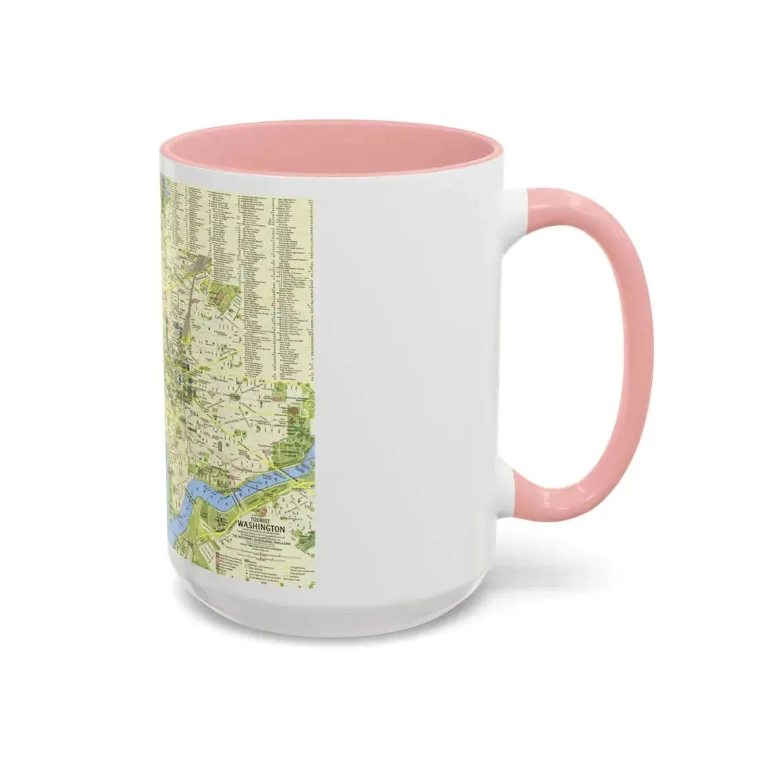 USA - Washington, Tourist (1964) (Map) Accent Coffee Mug - Go Mug Yourself