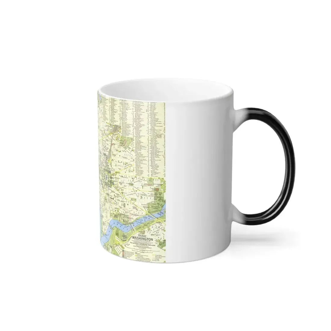 USA - Washington, Tourist (1964) (Map) Color Changing Mug 11oz - Go Mug Yourself