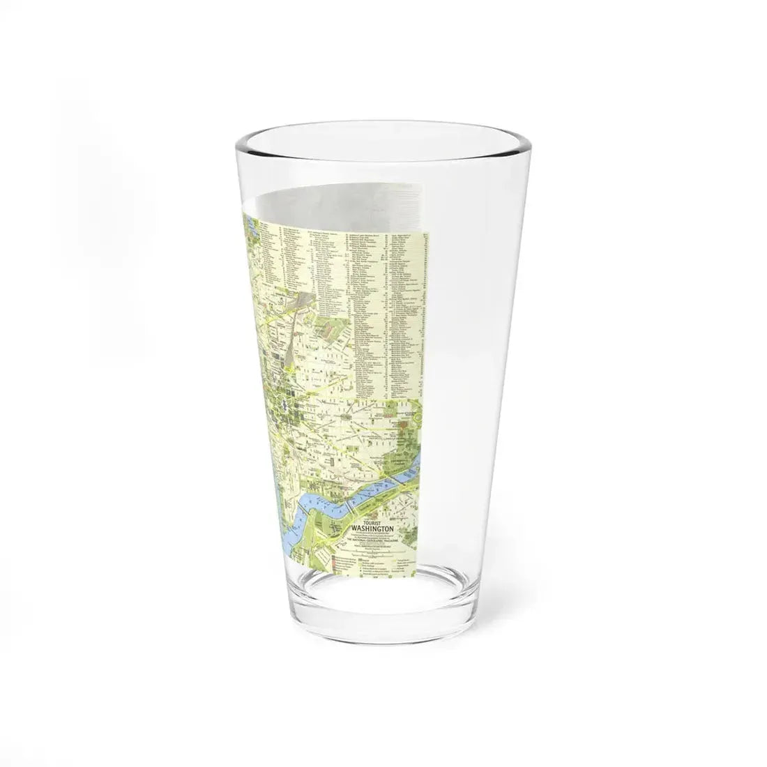 USA - Washington, Tourist (1964) (Map) Pint Glass 16oz - Go Mug Yourself