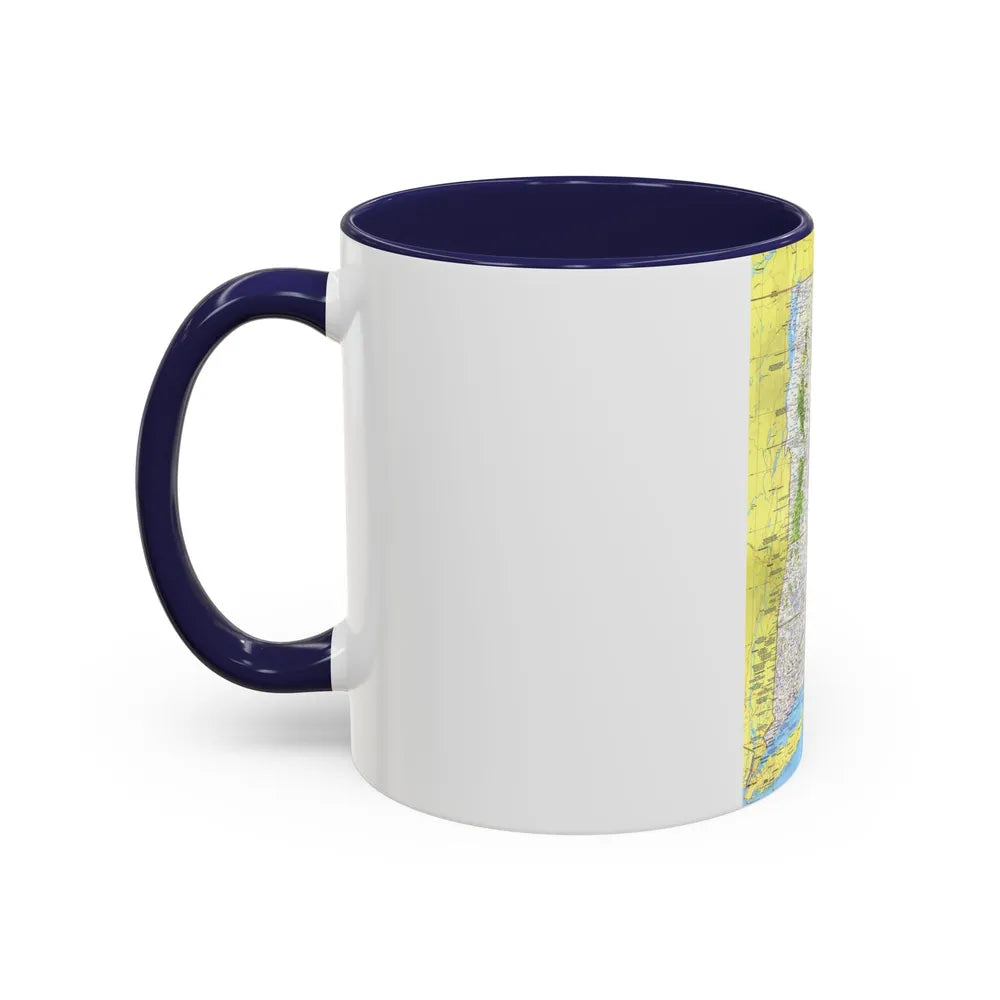 USA - Western New England 1 (1975) (Map) Accent Coffee Mug - Go Mug Yourself