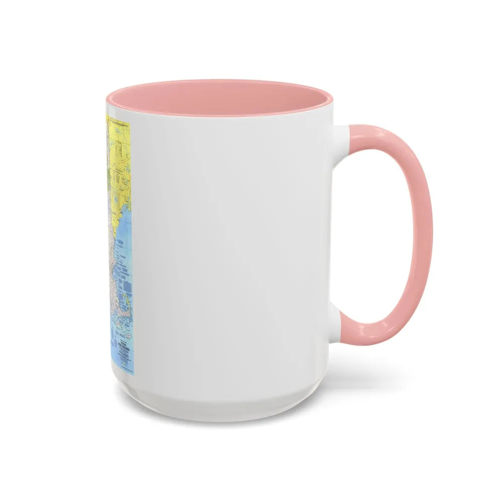 USA - Western New England 1 (1975) (Map) Accent Coffee Mug - Go Mug Yourself