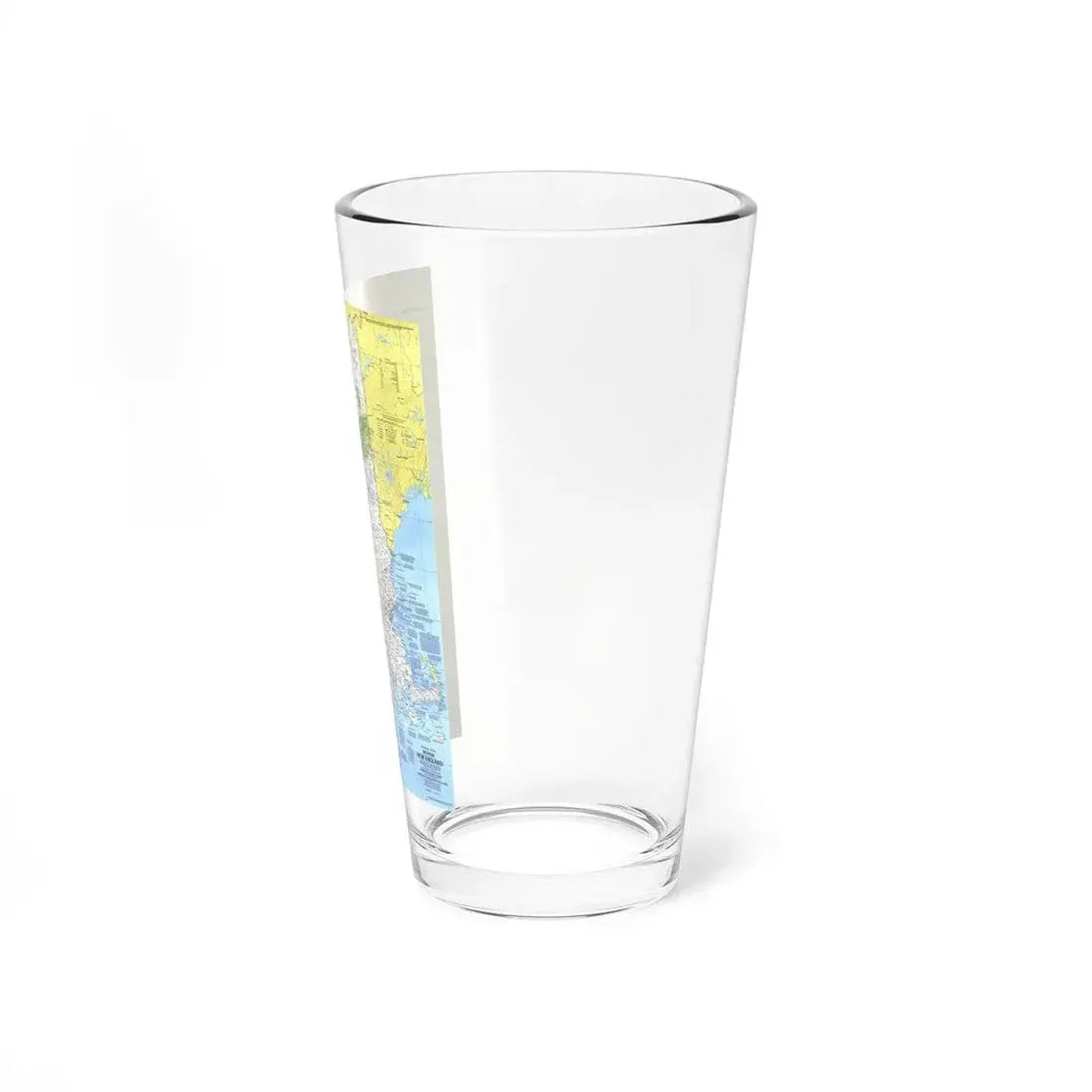 USA - Western New England 1 (1975) (Map) Pint Glass 16oz - Go Mug Yourself