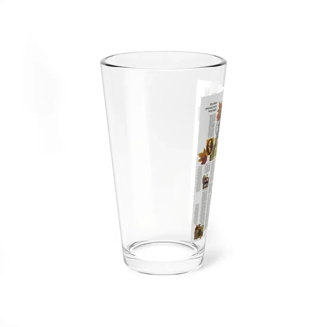 USA - Western New England 2 (1975) (Map) Pint Glass 16oz - Go Mug Yourself