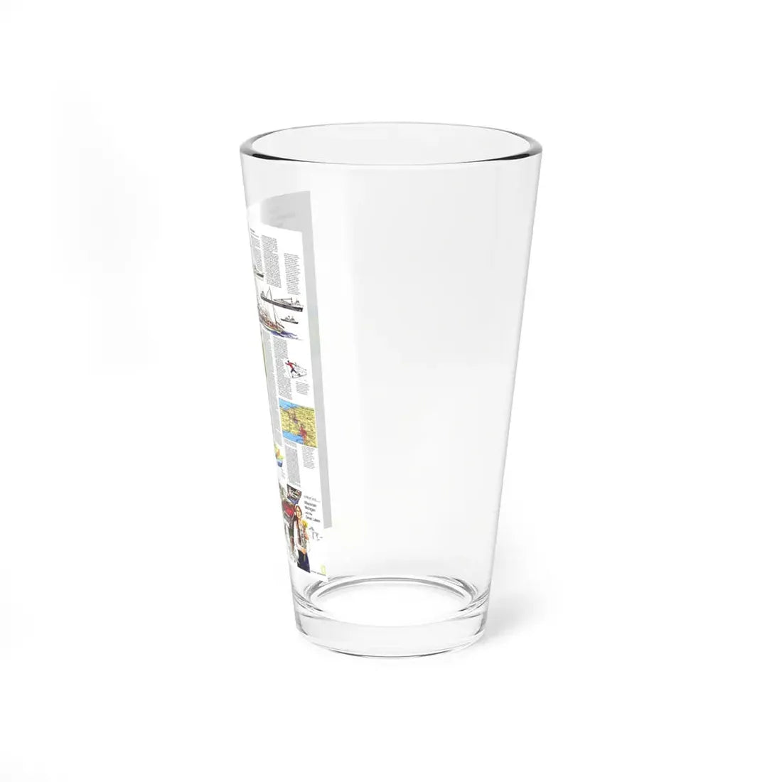 USA - Wisconsin, Michigan ,Great Lakes 2 (1973) (Map) Pint Glass 16oz - Go Mug Yourself