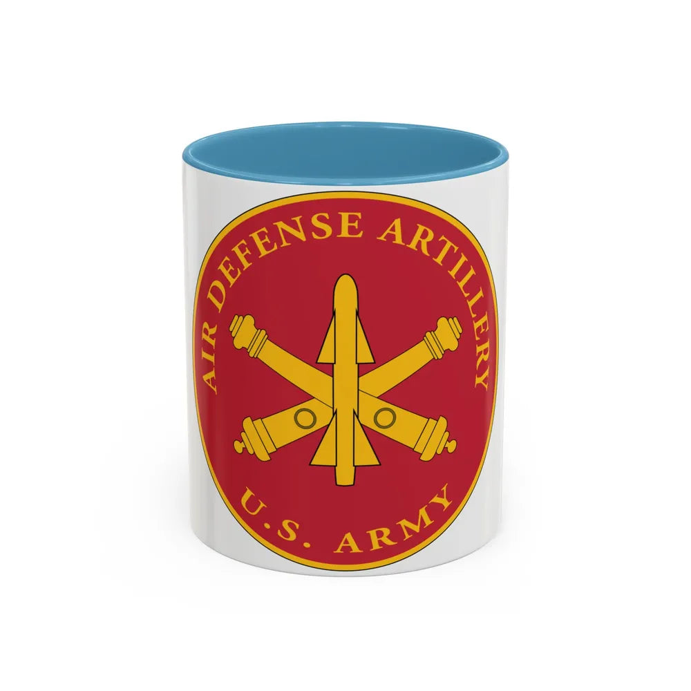 USAADAPLAQUE Air Defense Artillery Branch (U.S. Army) Accent Coffee Mug 11oz Light Blue - Go Mug Yourself