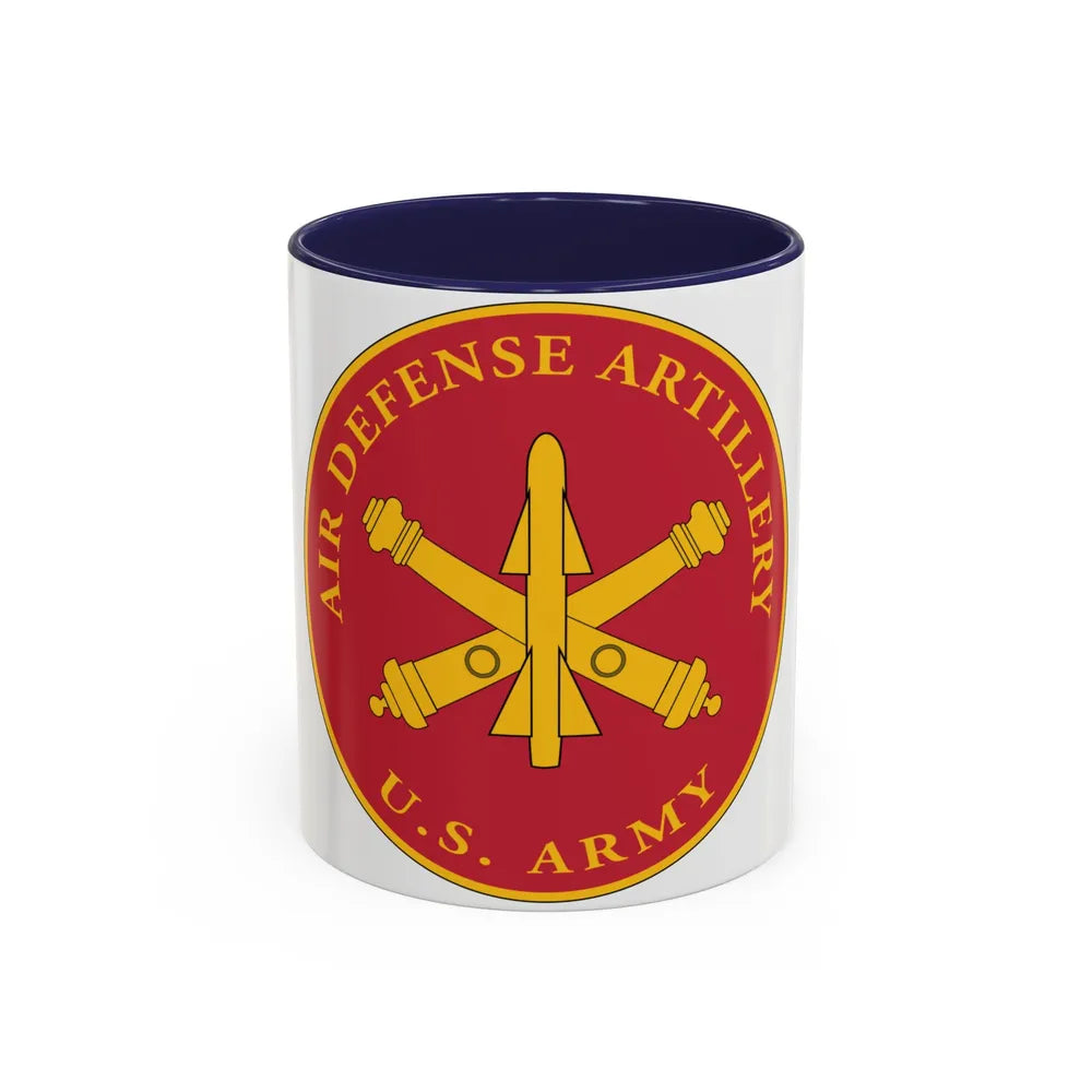USAADAPLAQUE Air Defense Artillery Branch (U.S. Army) Accent Coffee Mug 11oz Navy - Go Mug Yourself