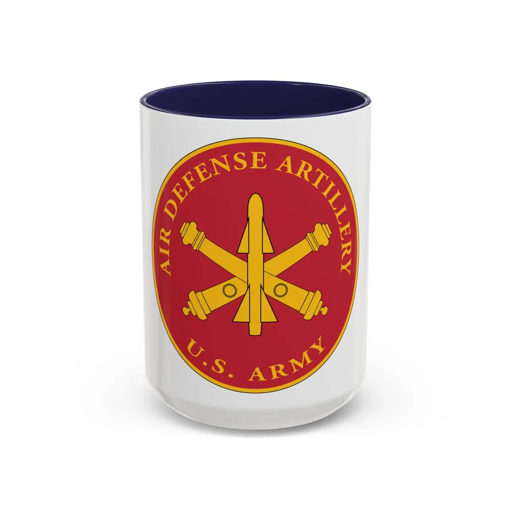 USAADAPLAQUE Air Defense Artillery Branch (U.S. Army) Accent Coffee Mug 15oz Navy - Go Mug Yourself