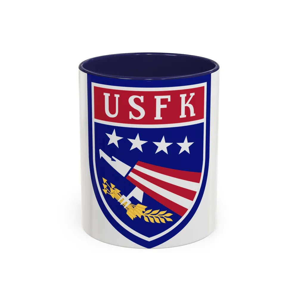 USAE United States Forces Korea (U.S. Army) Accent Coffee Mug 11oz Navy - Go Mug Yourself