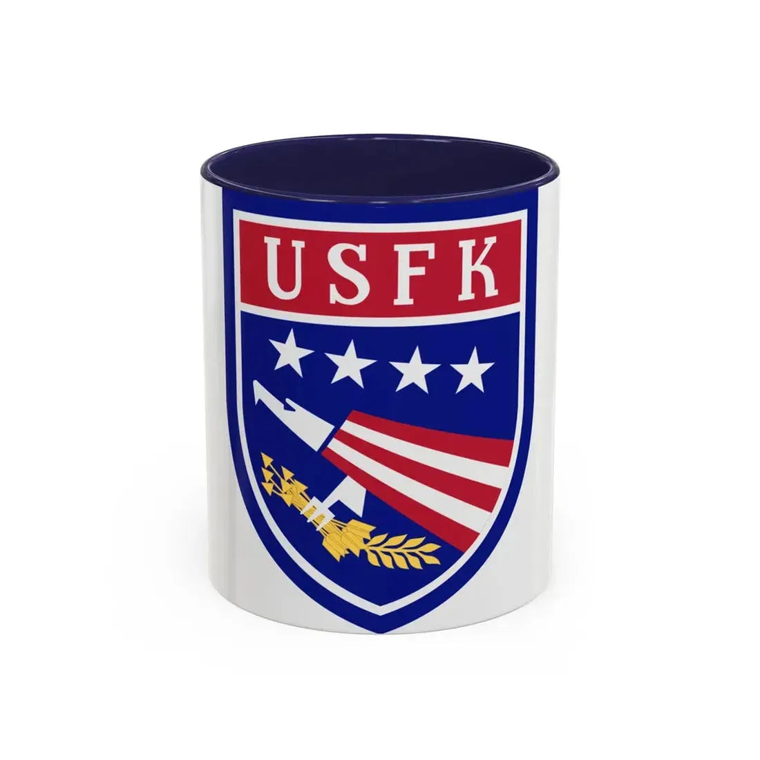 USAE United States Forces Korea (U.S. Army) Accent Coffee Mug 11oz Navy - Go Mug Yourself