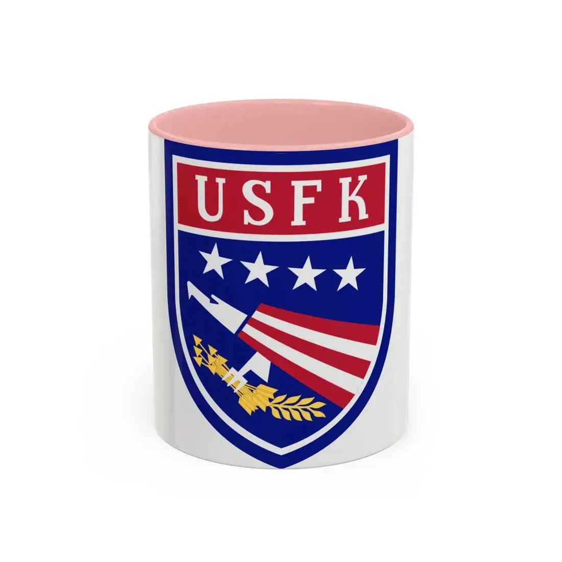 USAE United States Forces Korea (U.S. Army) Accent Coffee Mug 11oz Pink - Go Mug Yourself