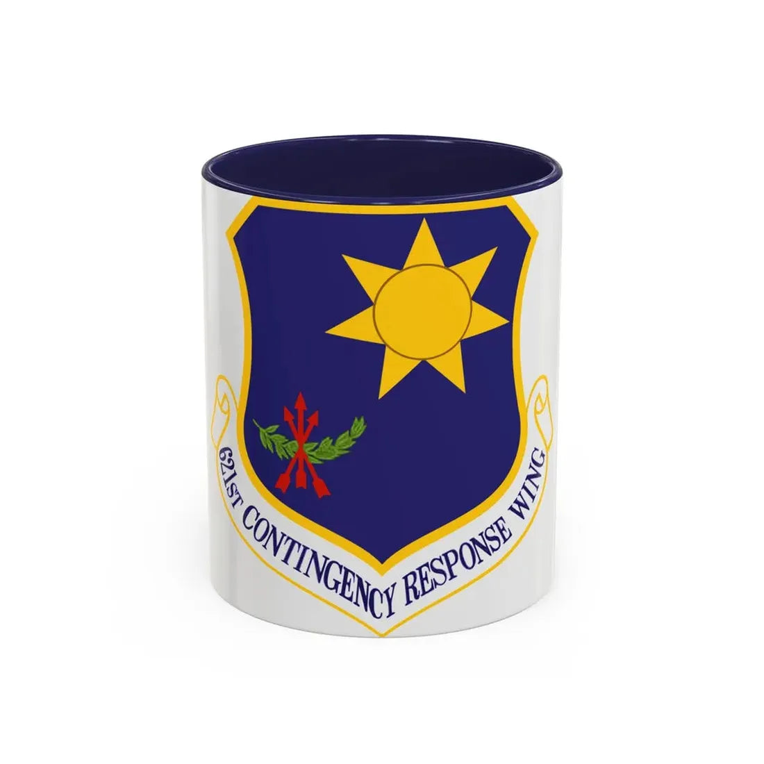 USAF 621st Contigency Response Wing (U.S. Air Force) Accent Coffee Mug 11oz Navy - Go Mug Yourself