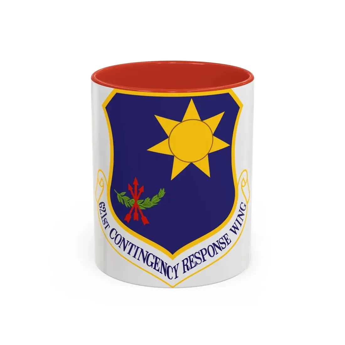 USAF 621st Contigency Response Wing (U.S. Air Force) Accent Coffee Mug 11oz Red - Go Mug Yourself