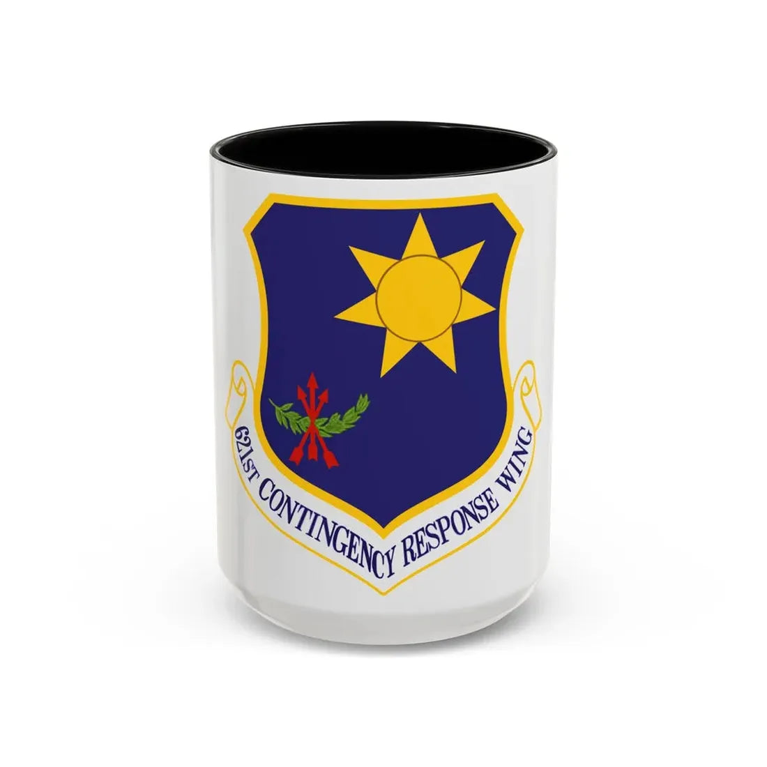 USAF 621st Contigency Response Wing (U.S. Air Force) Accent Coffee Mug 15oz Black - Go Mug Yourself