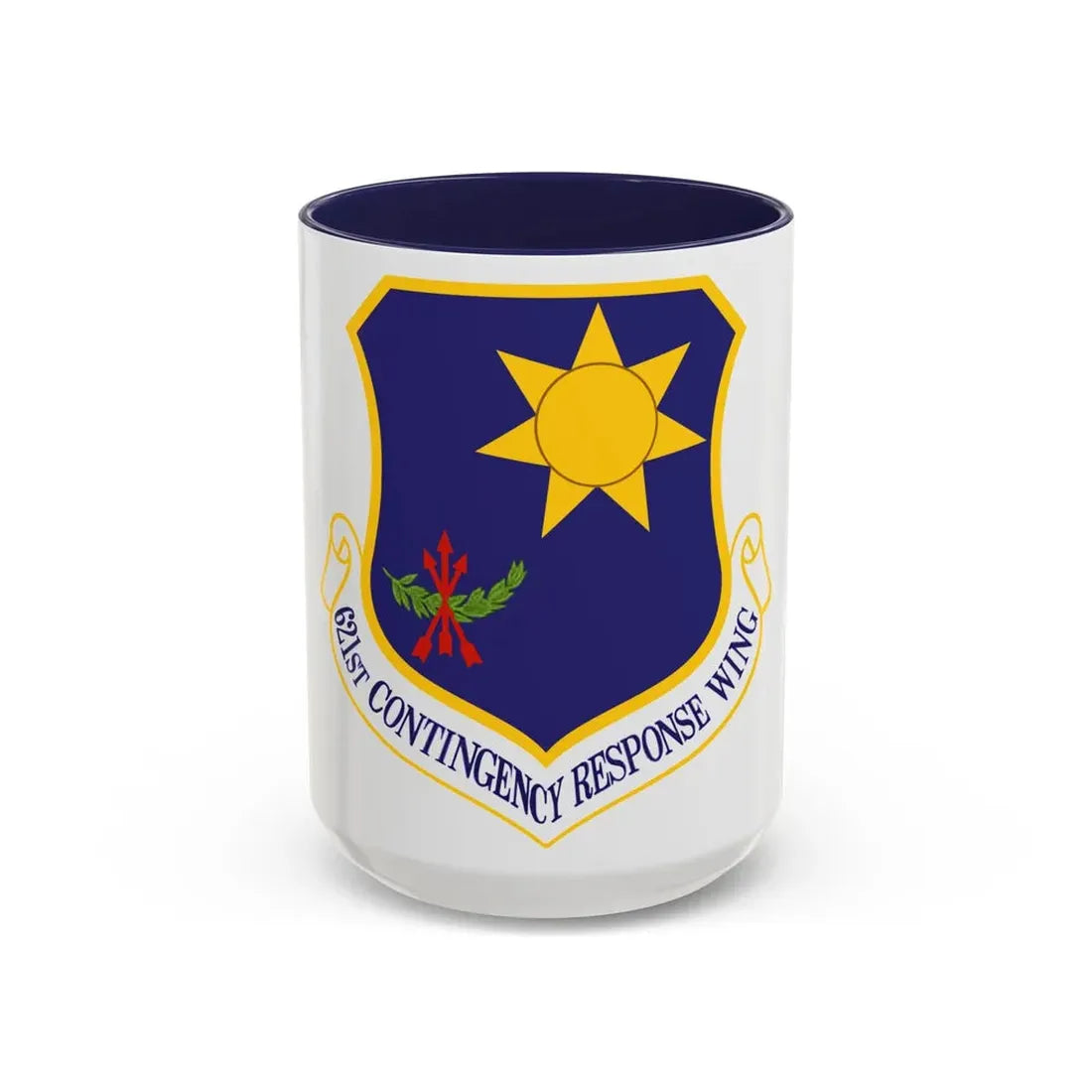 USAF 621st Contigency Response Wing (U.S. Air Force) Accent Coffee Mug 15oz Navy - Go Mug Yourself