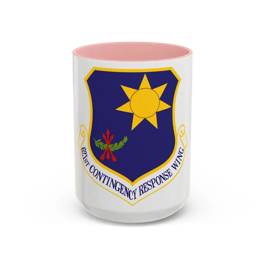 USAF 621st Contigency Response Wing (U.S. Air Force) Accent Coffee Mug 15oz Pink - Go Mug Yourself