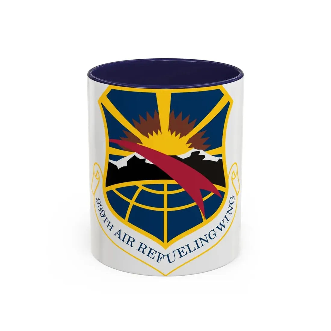 USAF 939th Air Refueling Wing (U.S. Air Force) Accent Coffee Mug 11oz Navy - Go Mug Yourself