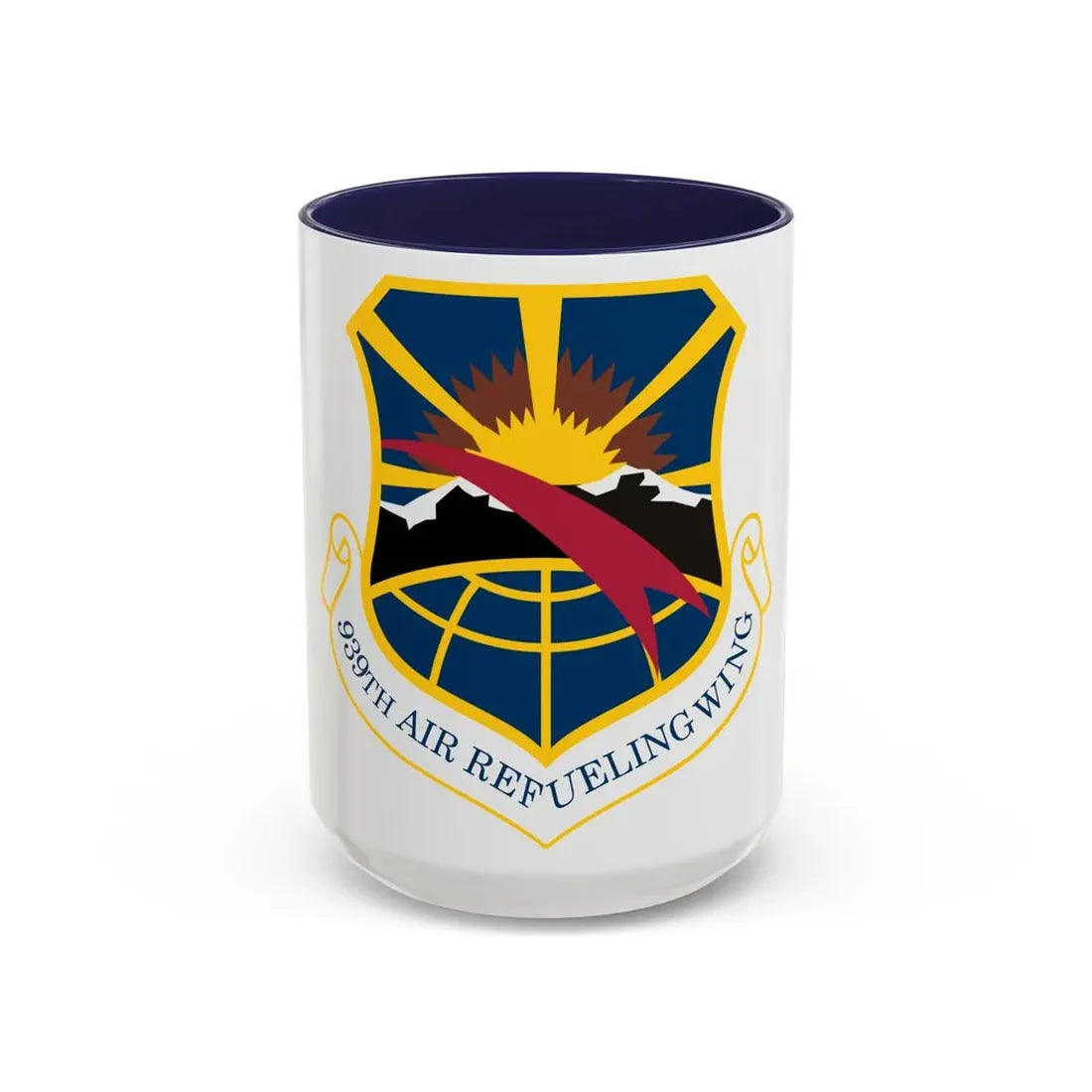 USAF 939th Air Refueling Wing (U.S. Air Force) Accent Coffee Mug 15oz Navy - Go Mug Yourself